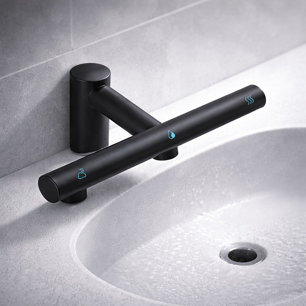 Integrated touchless station for coordinated restroom user flow and service planning